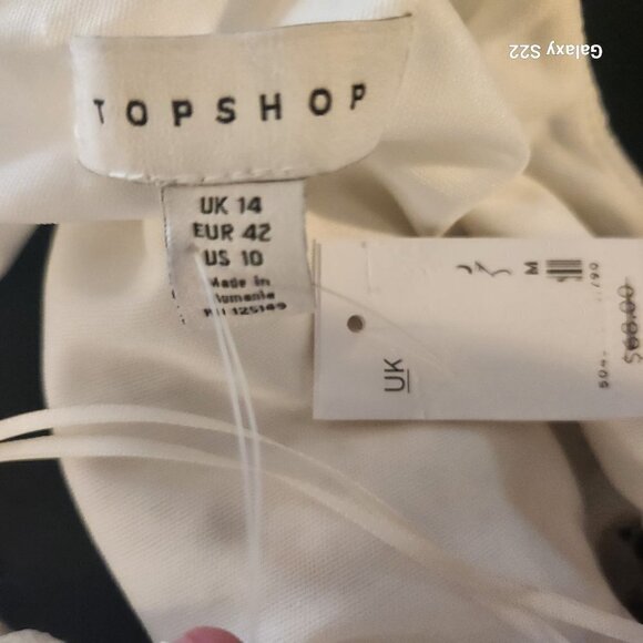 TopShop One shoulder embroidered Crop. NWT. Have 10 and 12. - Picture 14 of 14